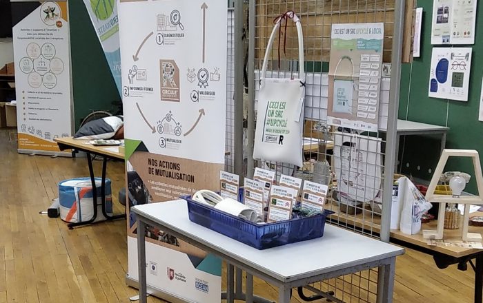 Stand Cicule'R à l'exposition économie circulaire de l'espace nature